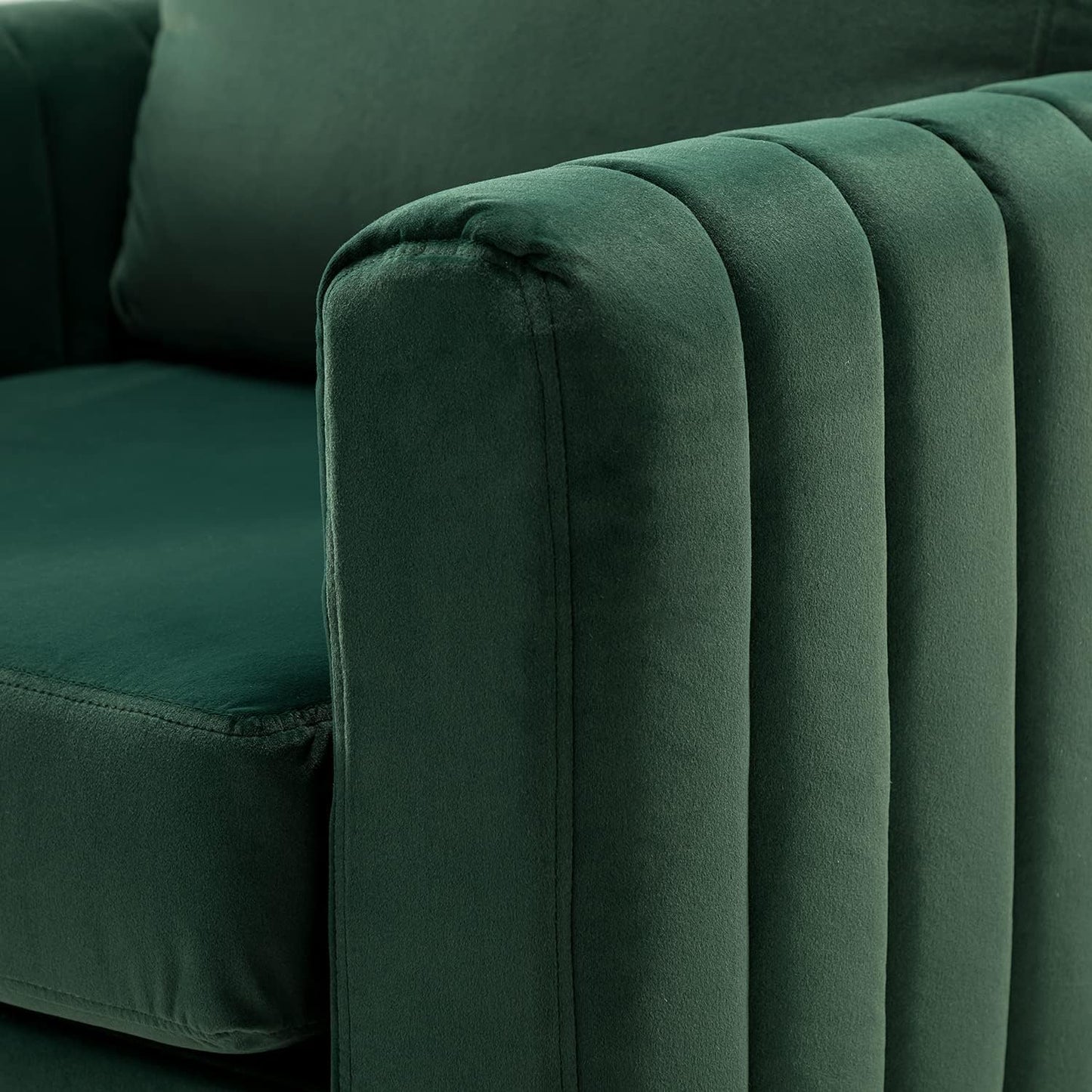 HULALA HOME Velvet Accent Club Chairs Set of 2