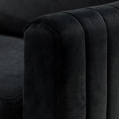HULALA HOME Velvet Accent Club Chairs Set of 2
