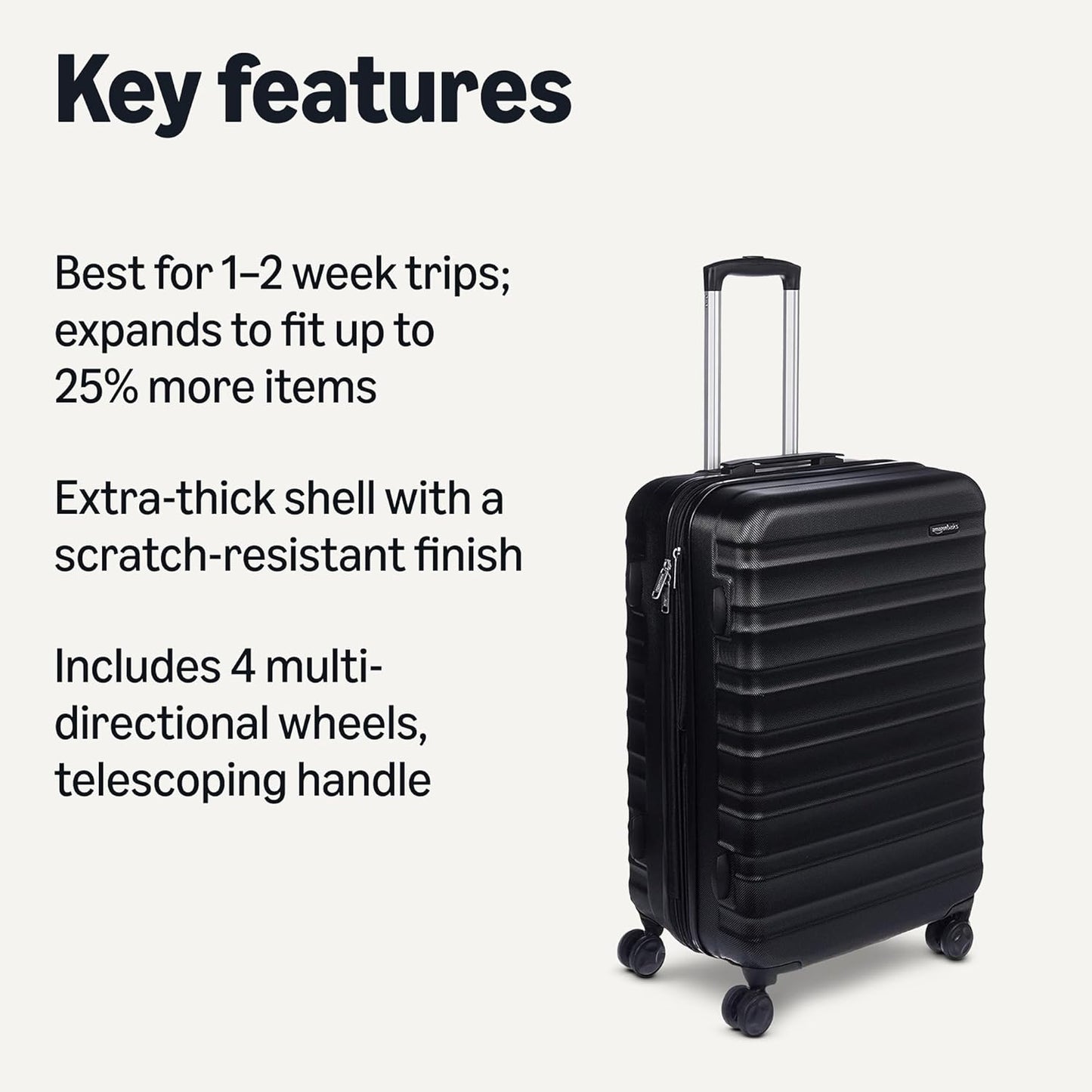 26" Hardside Medium Checked Luggage