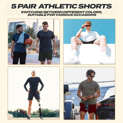 Workout Black Quick Dry Basketball Shorts with Pockets for Running Casual Activewear
