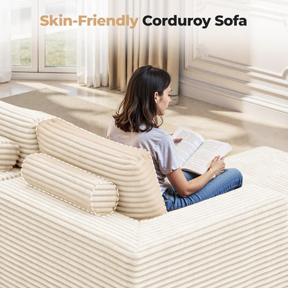 111‘’ Modular Sectional Cloud Couches with L Shaped Chaise