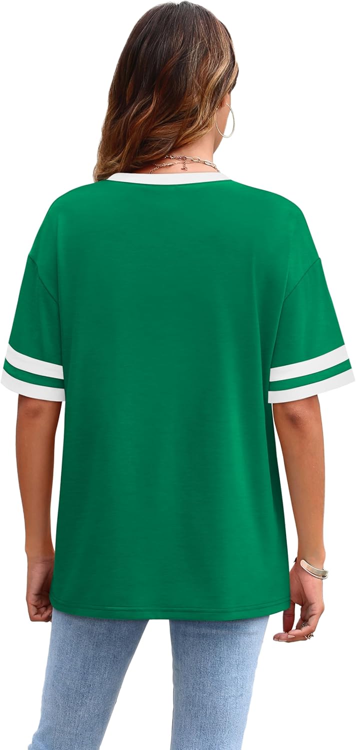 Womens T Shirts Loose Fit Short Sleeve Tees