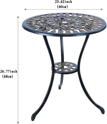 Mandolin Patio Table and Chairs 5 Piece Outdoor Dining Set