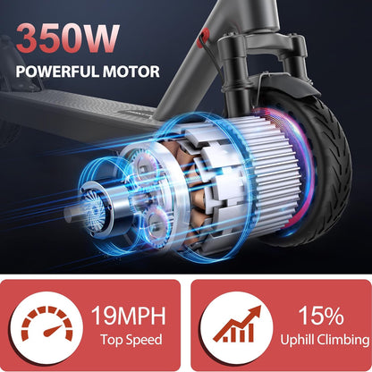 Electric Scooter for Adults 8.5/10/14" Tires, 19/22Mph, 350W/500W Motor