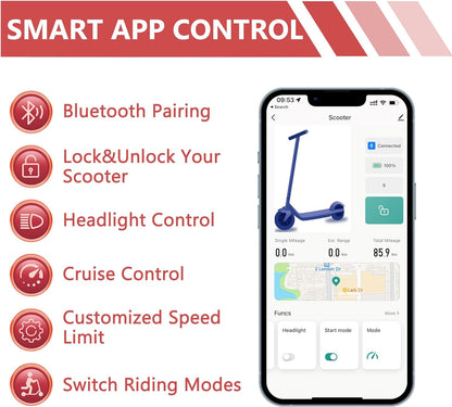Electric Scooter for Adults 8.5/10/14" Tires, 19/22Mph, 350W/500W Motor