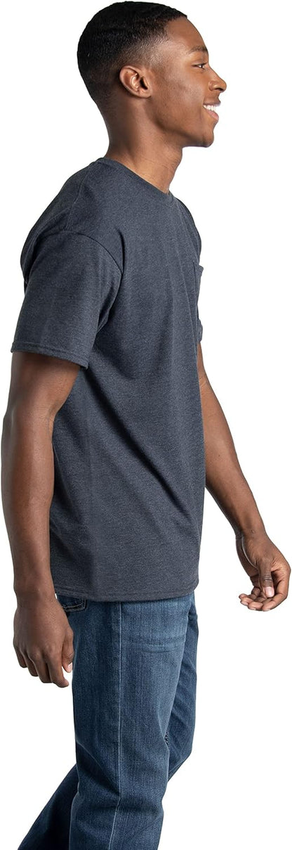 Men's Crew Tee Undershirts Moisture Wicking & Tag Free Comfy Outfits