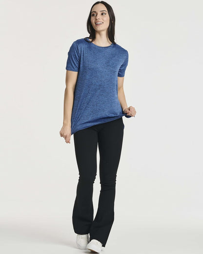 Real Essentials 5 Pack: Women's Short Sleeve Active Workout T-Shirts