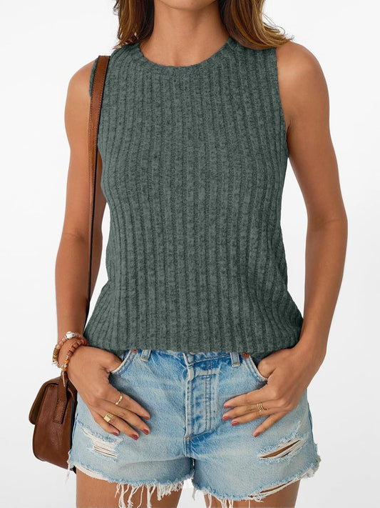 Womens Tank Tops Sleeveless Tunic Summer Basic Soft Casual Trendy Vacation Outfits