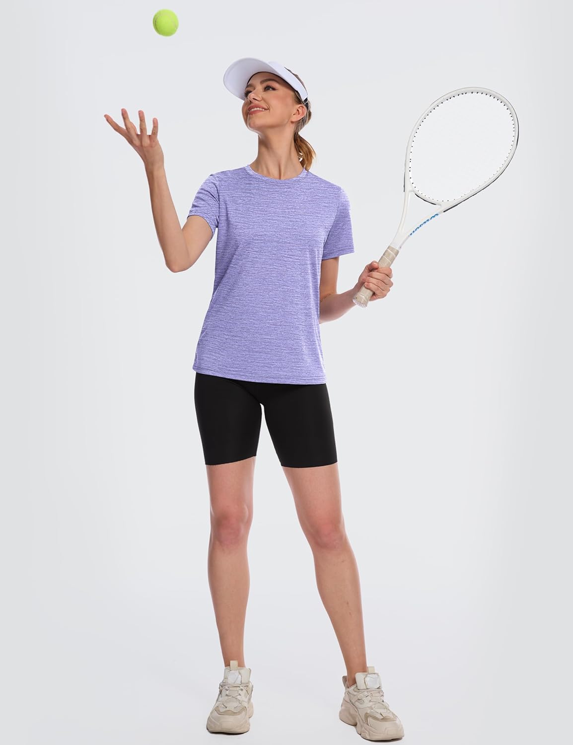 Women's Short Sleeve T Shirts UPF 50+ Sun Protection Athletic Running Workout Tee Tops