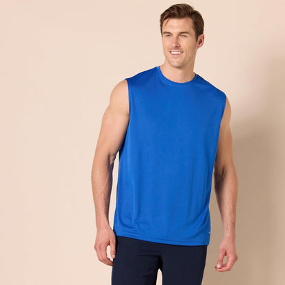 Essentials Men's Active Performance Tech Muscle Tank Pack of 2