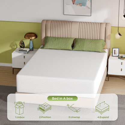 Twin 6 Inch Gel Memory Foam Mattress in a Box Medium Firm