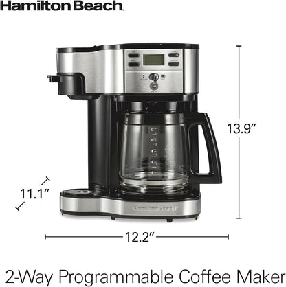 Hamilton Beach 2-Way 12 Cup Programmable Drip Coffee Maker