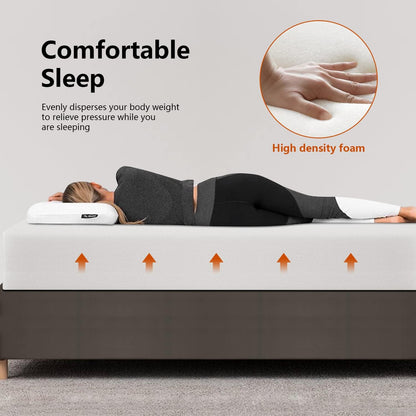 Twin 6 Inch Gel Memory Foam Mattress in a Box Medium Firm