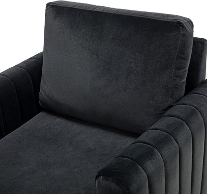 HULALA HOME Velvet Accent Club Chairs Set of 2