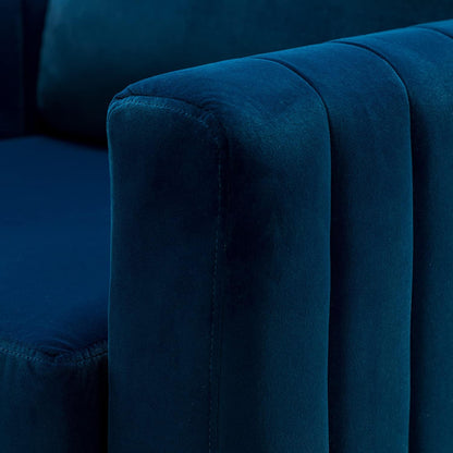 HULALA HOME Velvet Accent Club Chairs Set of 2