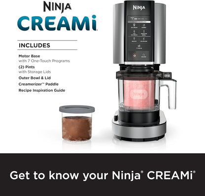Ninja NC301 CREAMi Ice Cream Maker, for Gelato, Mix-ins, Milkshakes, Sorbet, Smoothie Bowls & More