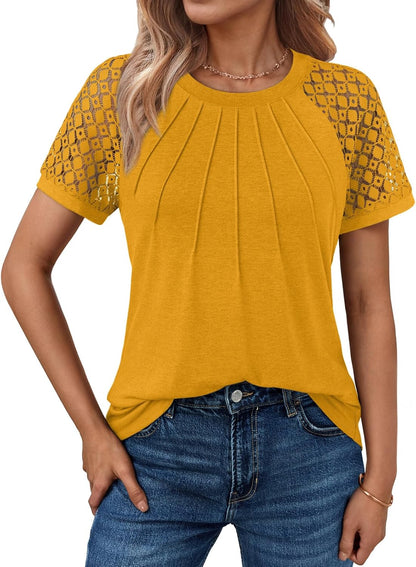 Spring Shirts Trendy Vacation Outfits Short Sleeve Tee
