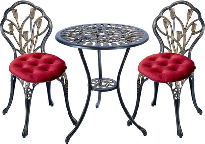 Mandolin Patio Table and Chairs 5 Piece Outdoor Dining Set