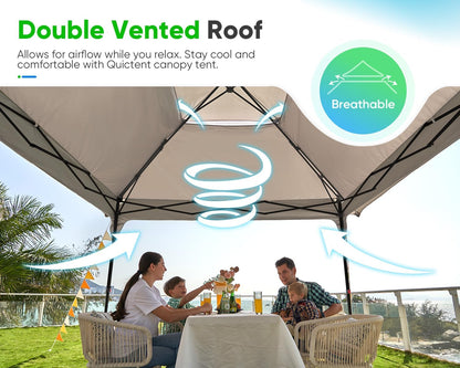 10x10FT Instant Canopy Tent – UV Protective Pop-Up Shelter for Backyard Patio or Camping
