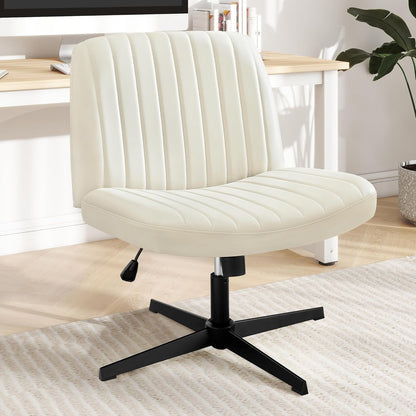 DUMOS Criss Cross Chair Legged Office Wide Comfy Desk Seat