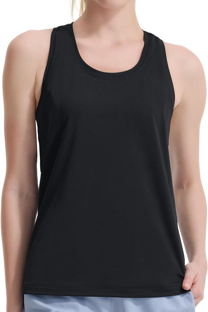 Womens Racerback Workout Tank Tops Lightweight for Running Yoga Gym Casual
