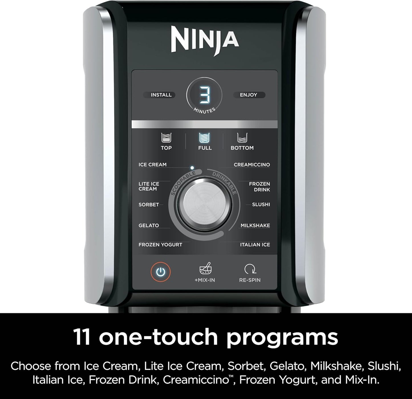Ninja NC301 CREAMi Ice Cream Maker, for Gelato, Mix-ins, Milkshakes, Sorbet, Smoothie Bowls & More