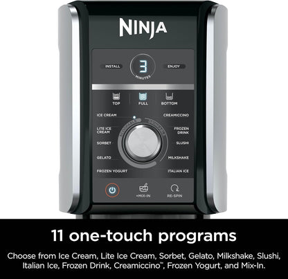 Ninja NC301 CREAMi Ice Cream Maker, for Gelato, Mix-ins, Milkshakes, Sorbet, Smoothie Bowls & More