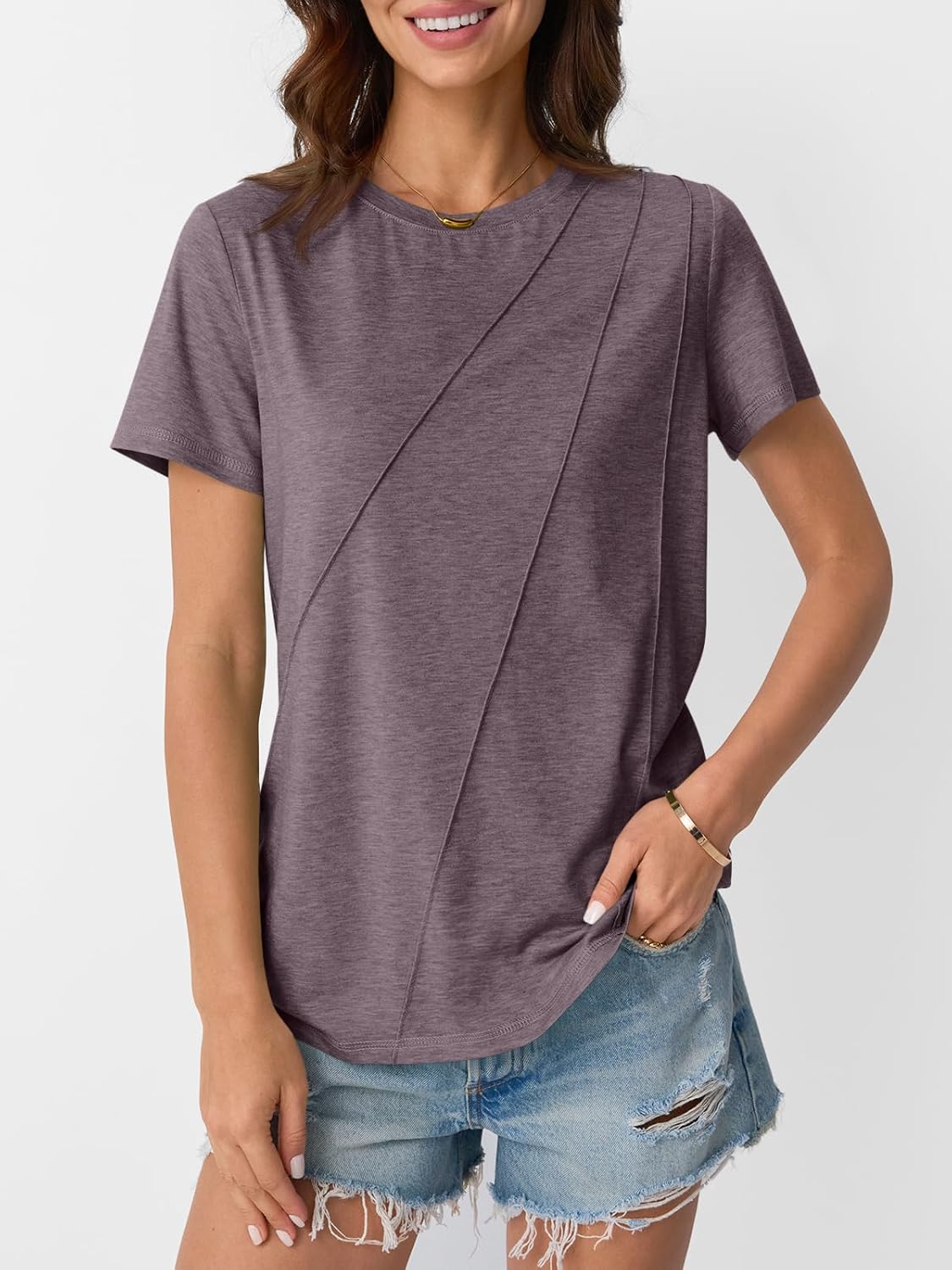 Womens Summer Tops Workout Shirts Beach Vacation Outfits Business Tshirts