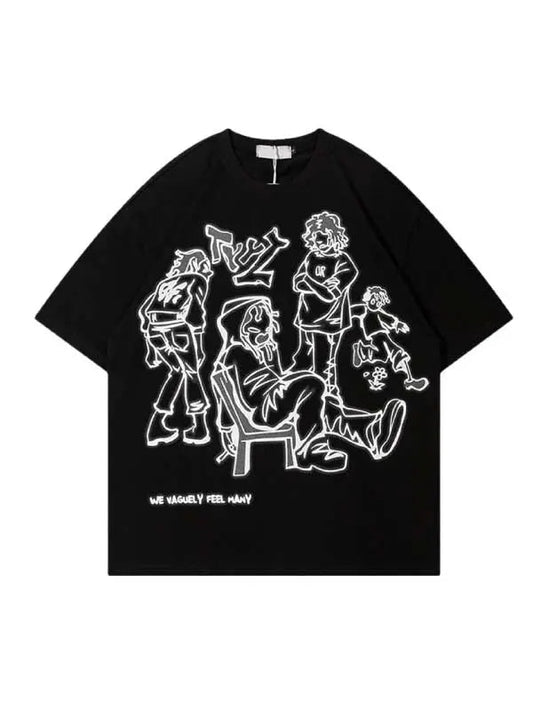 Women's Pink Street Style Short Sleeve T-Shirt