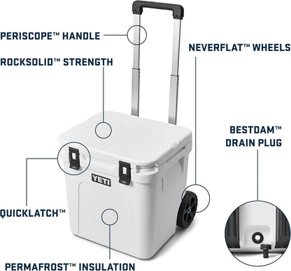 Roadie 48 Wheeled Cooler with Retractable Periscope Handle
