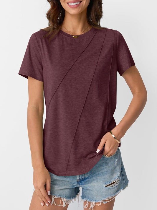 Womens Summer Tops Workout Shirts Beach Vacation Outfits Business Tshirts
