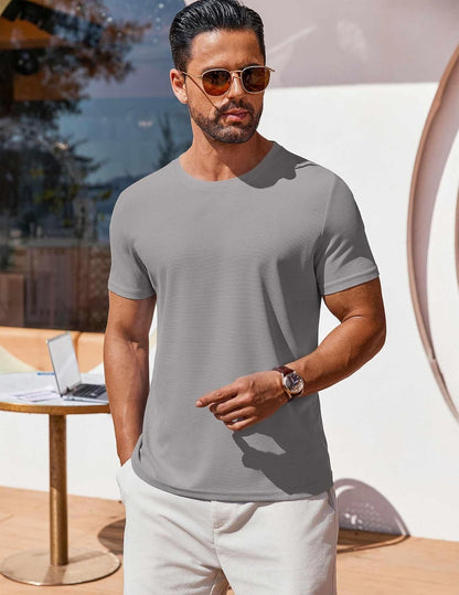T Shirt Short Sleeve Crew Neck T-Shirt Casual Summer Basic Tee Shirts