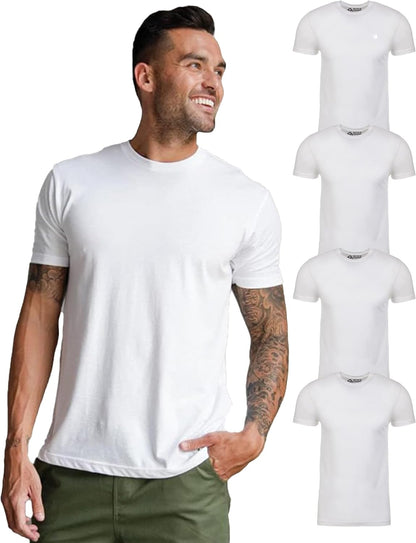 Mens T Shirt Packs - Short Sleeve Crew Neck Soft Fitted Tee