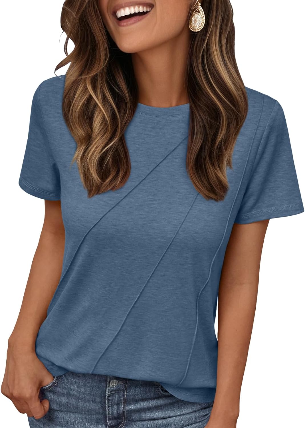 Womens Summer Tops Workout Shirts Beach Vacation Outfits Business Tshirts