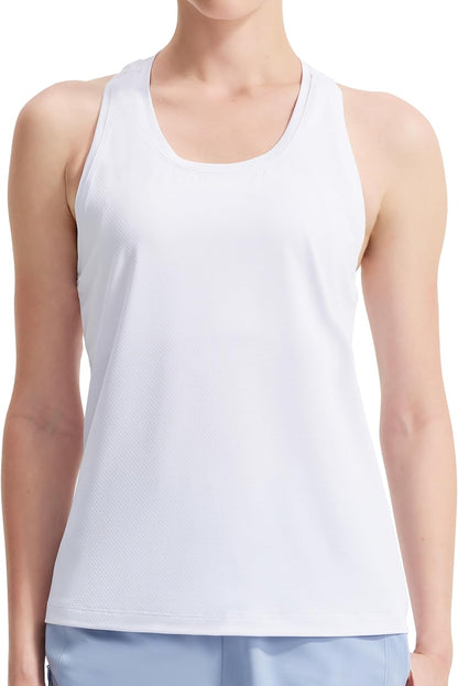 Womens Racerback Workout Tank Tops Lightweight for Running Yoga Gym Casual