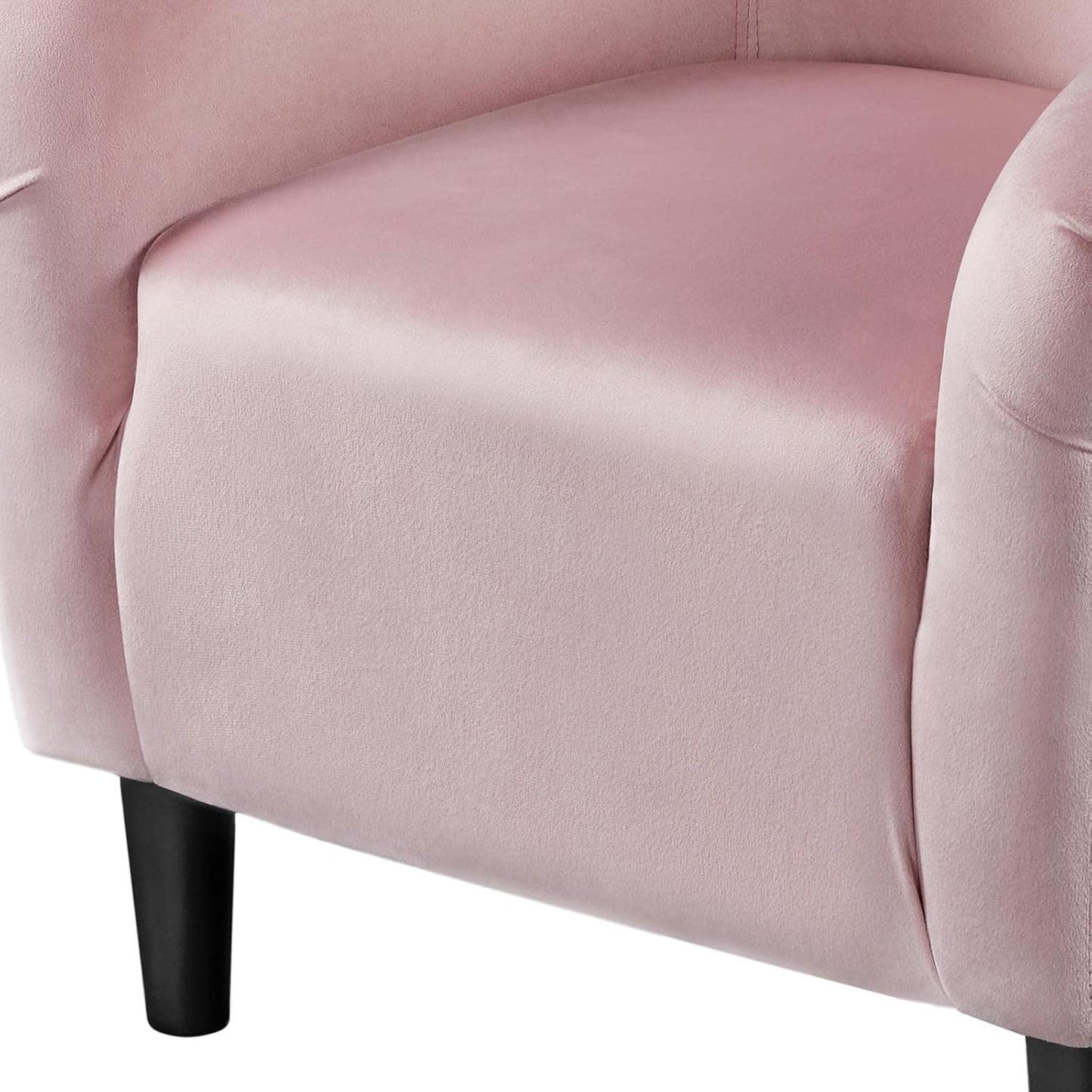 Yaheetech Accent Barrel Chair Boucle Fabric Club Chair