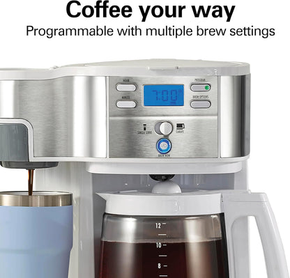 Hamilton Beach 2-Way 12 Cup Programmable Drip Coffee Maker