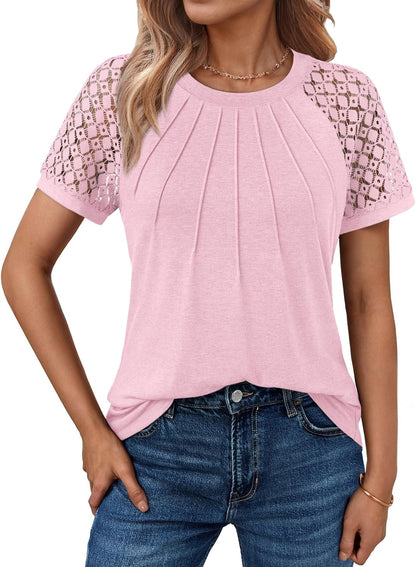 Spring Shirts Trendy Vacation Outfits Short Sleeve Tee