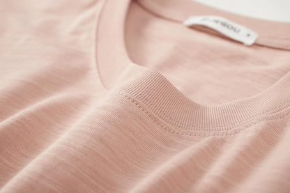Cotton Loose Fit Thick T-Shirt Heavy Weight Crewneck Tees for Men
