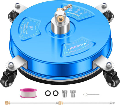 14" Pressure Washer Surface Cleaner with 4 Wheels