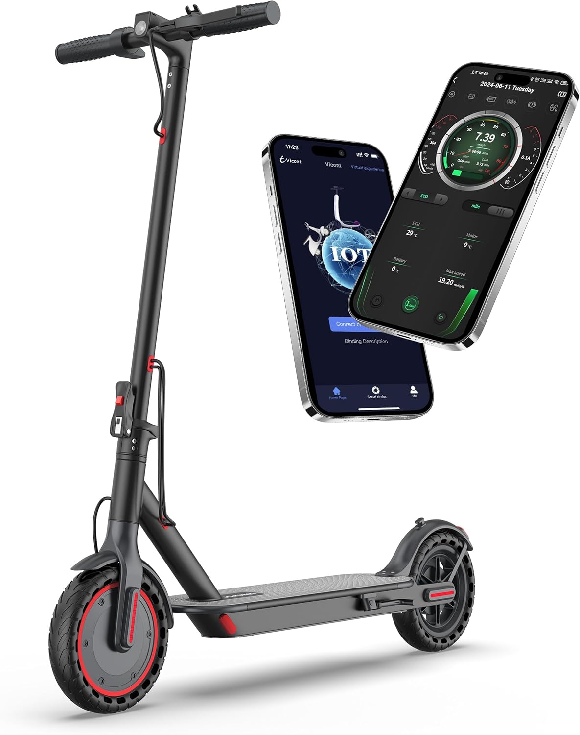 Electric Scooter for Adults 8.5/10/14" Tires, 19/22Mph, 350W/500W Motor
