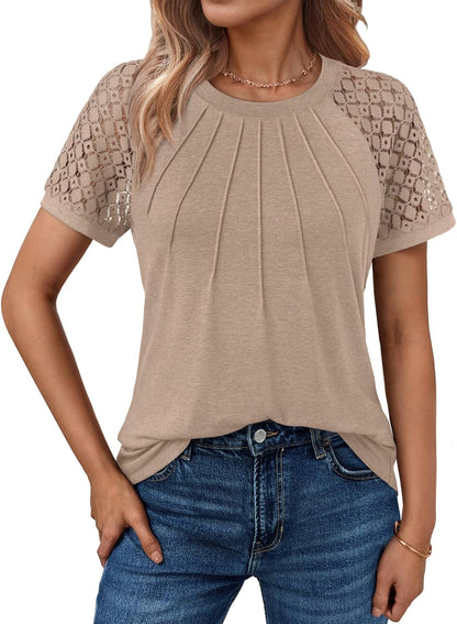 Spring Shirts Trendy Vacation Outfits Short Sleeve Tee