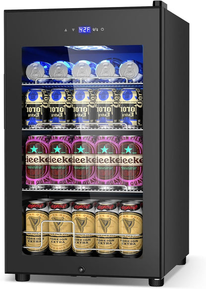 24 Inch Beverage Refrigerator Outdoor Under Counter Beverage Cooler for Patio