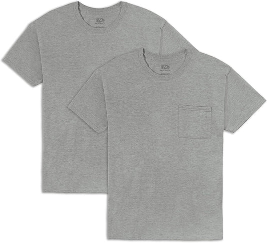 Men's Crew Tee Undershirts Moisture Wicking & Tag Free Comfy Outfits