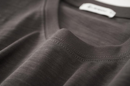 Cotton Loose Fit Thick T-Shirt Heavy Weight Crewneck Tees for Men