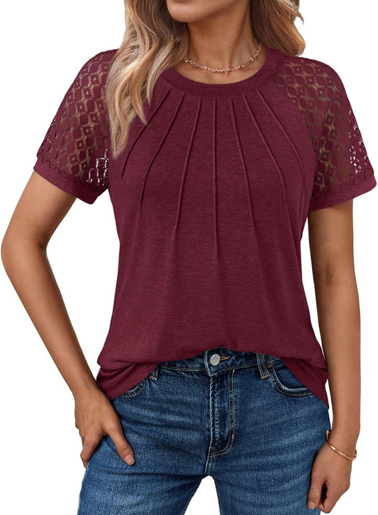 Spring Shirts Trendy Vacation Outfits Short Sleeve Tee