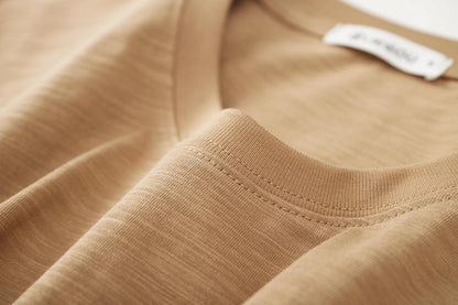 Cotton Loose Fit Thick T-Shirt Heavy Weight Crewneck Tees for Men