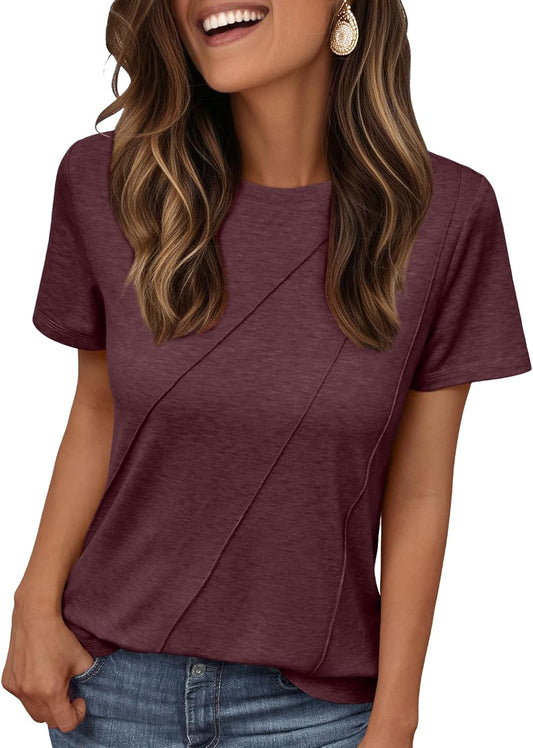 Womens Summer Tops Workout Shirts Beach Vacation Outfits Business Tshirts