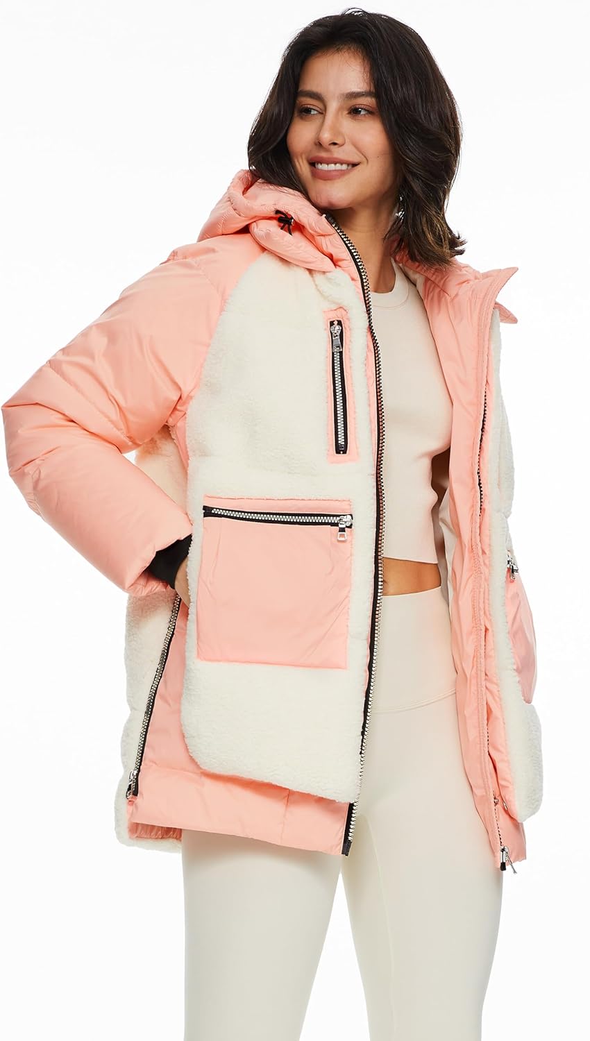 Women’s Thickened Hooded Down Coat Winter Puffer Jacket