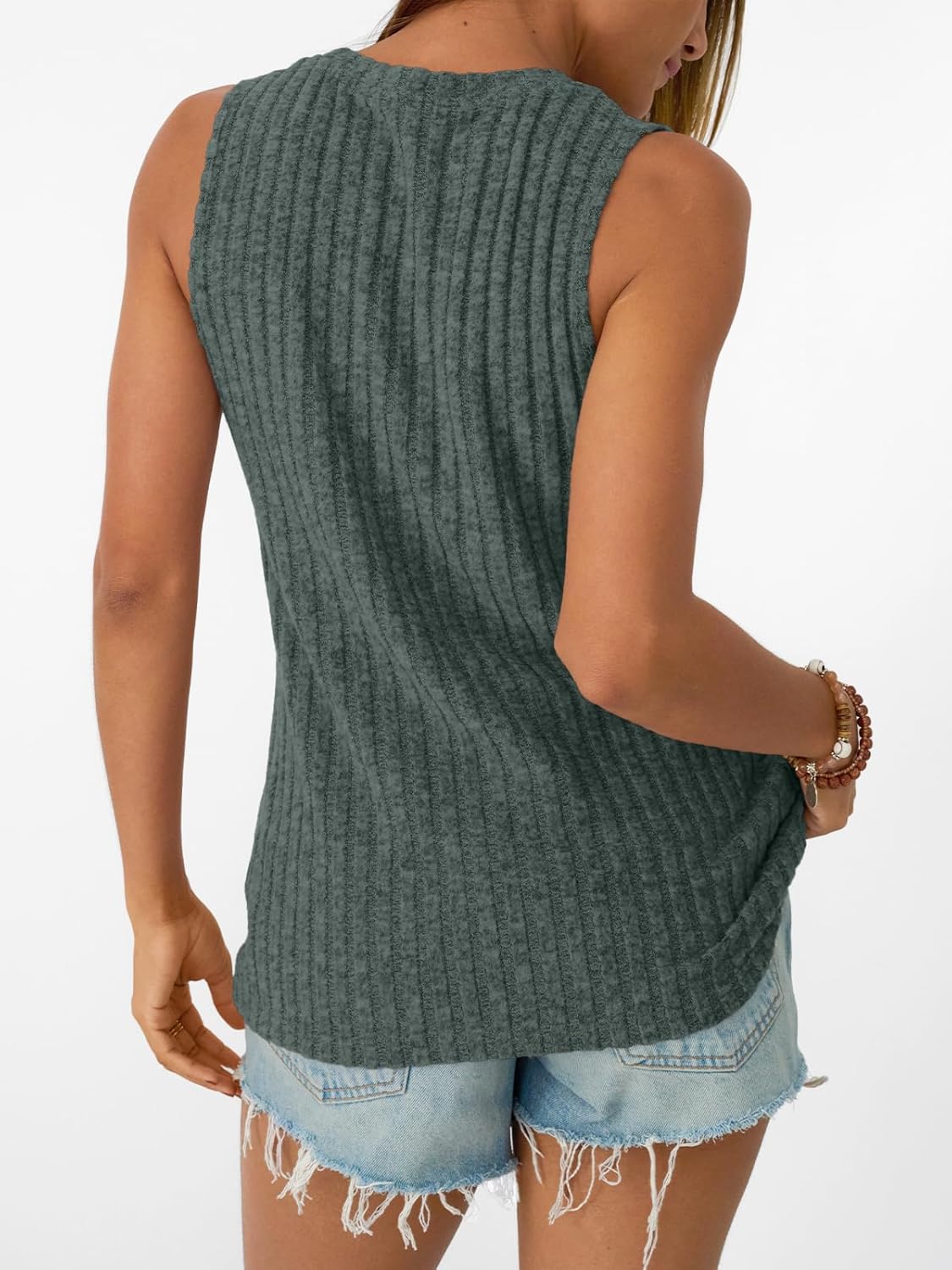 Womens Tank Tops Sleeveless Tunic Summer Basic Soft Casual Trendy Vacation Outfits